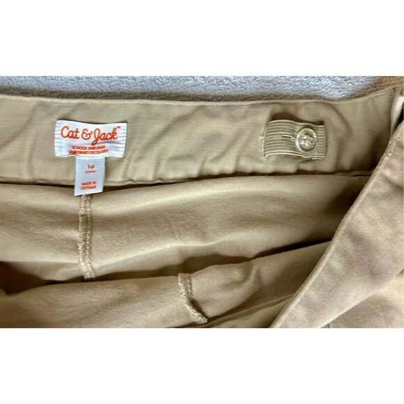 Cat & Jack Girls Skort Uniform Pleated Twill Adjustable Waistband Size 16 NWT - Picture 4 of 9